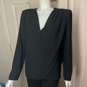 Heiser-Egan Black Classy Blouse Top Shirt Plus 22